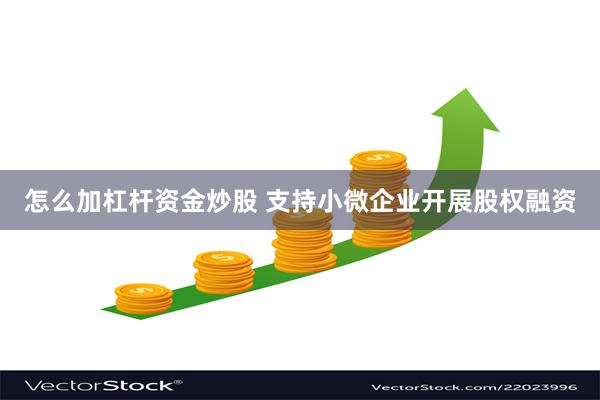 怎么加杠杆资金炒股 支持小微企业开展股权融资