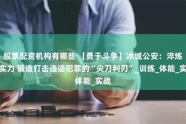 股票配资机构有哪些 【勇于斗争】冰城公安：淬炼硬实力 锻造打击违法犯罪的“尖刀利刃”_训练_体能_实战